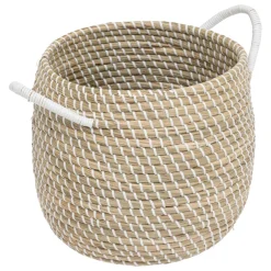 Lot de 2 paniers SOLEYA beige