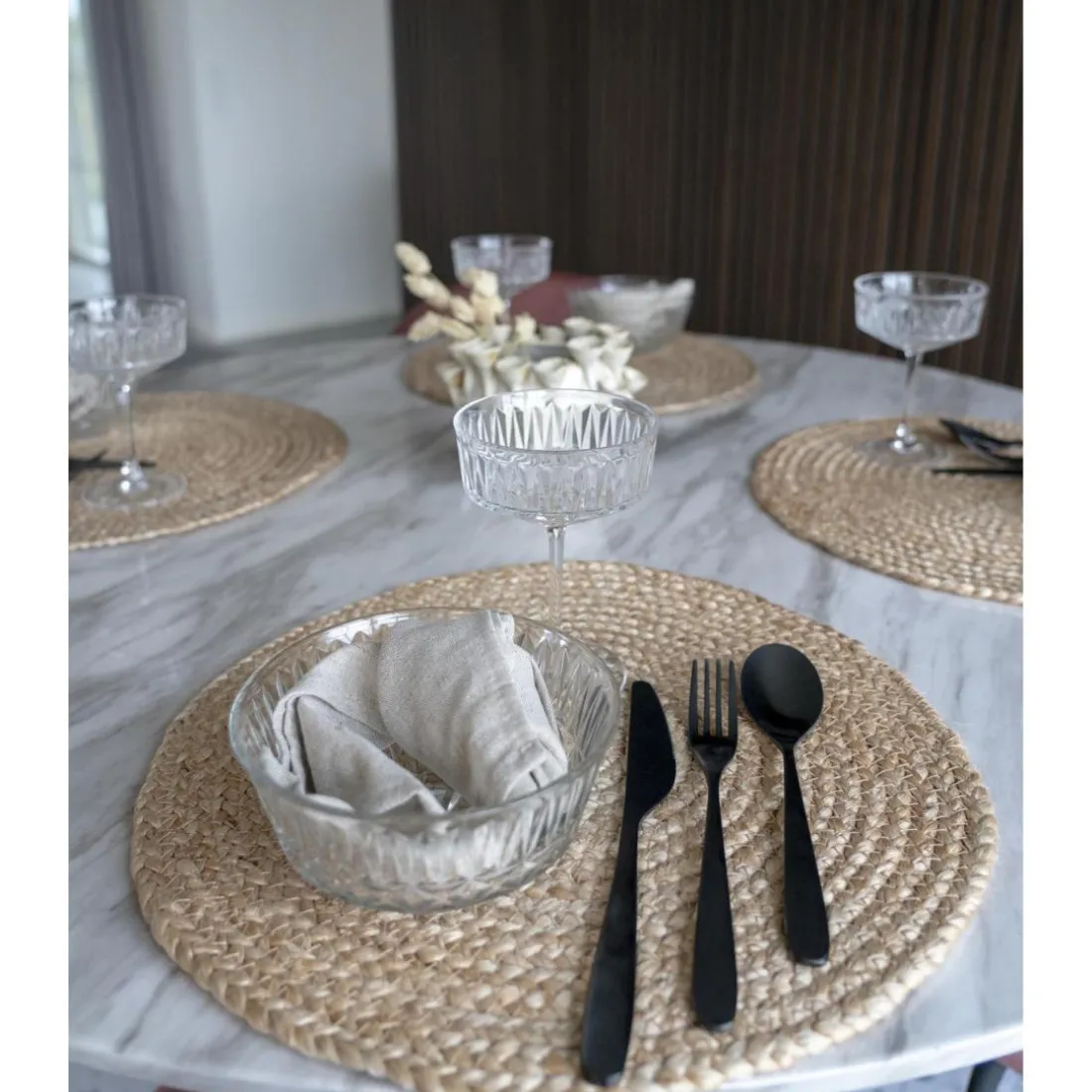 Lot de 4 Set de Table en jute BOMBAY