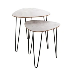 Lot de 2 tables d'appoint