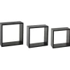 Lot de 3 étagères murales cubes