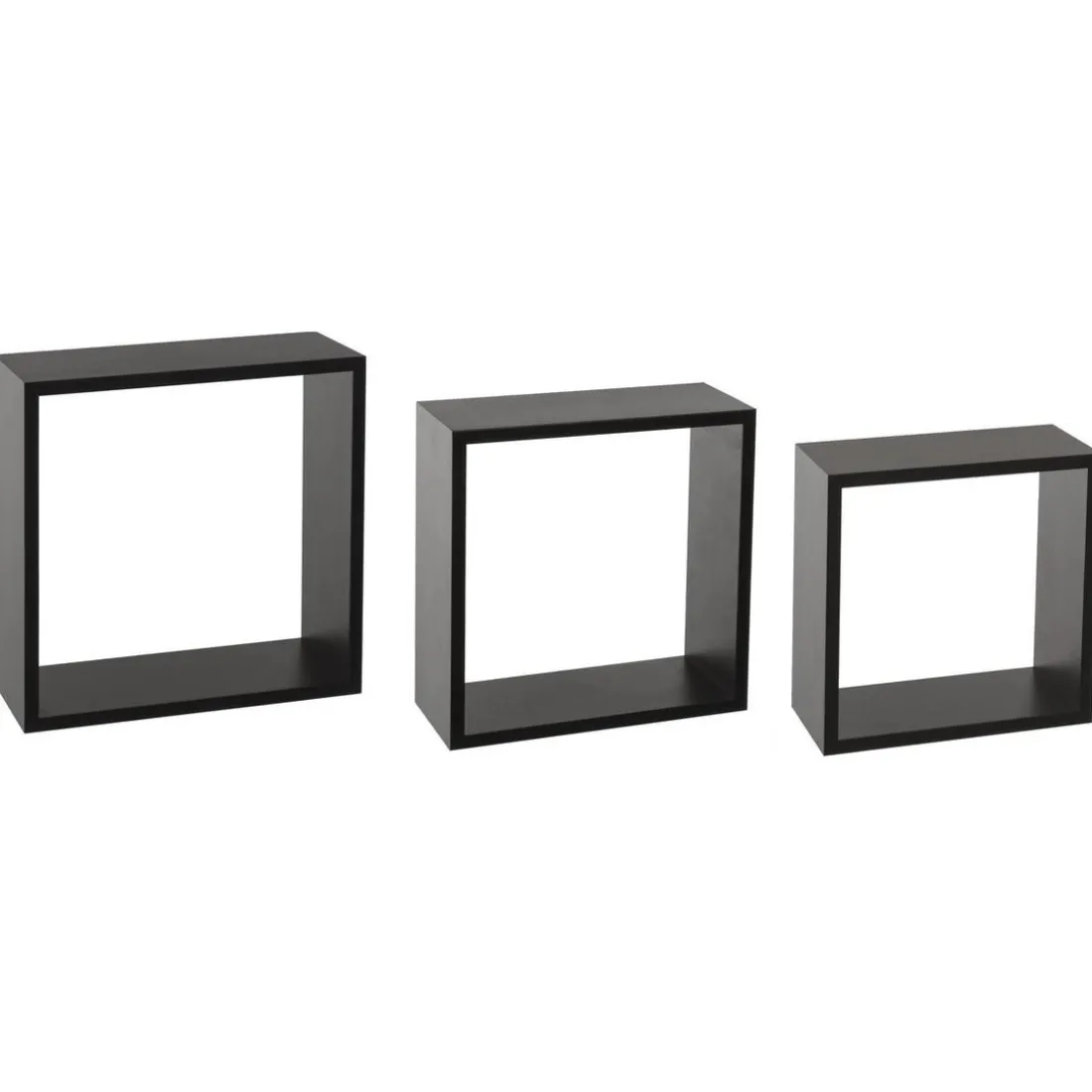 Lot de 3 étagères murales cubes