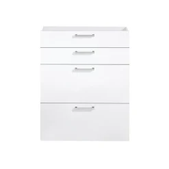 Lot de 4 tiroirs pour étagère CALVIA 14 blanc