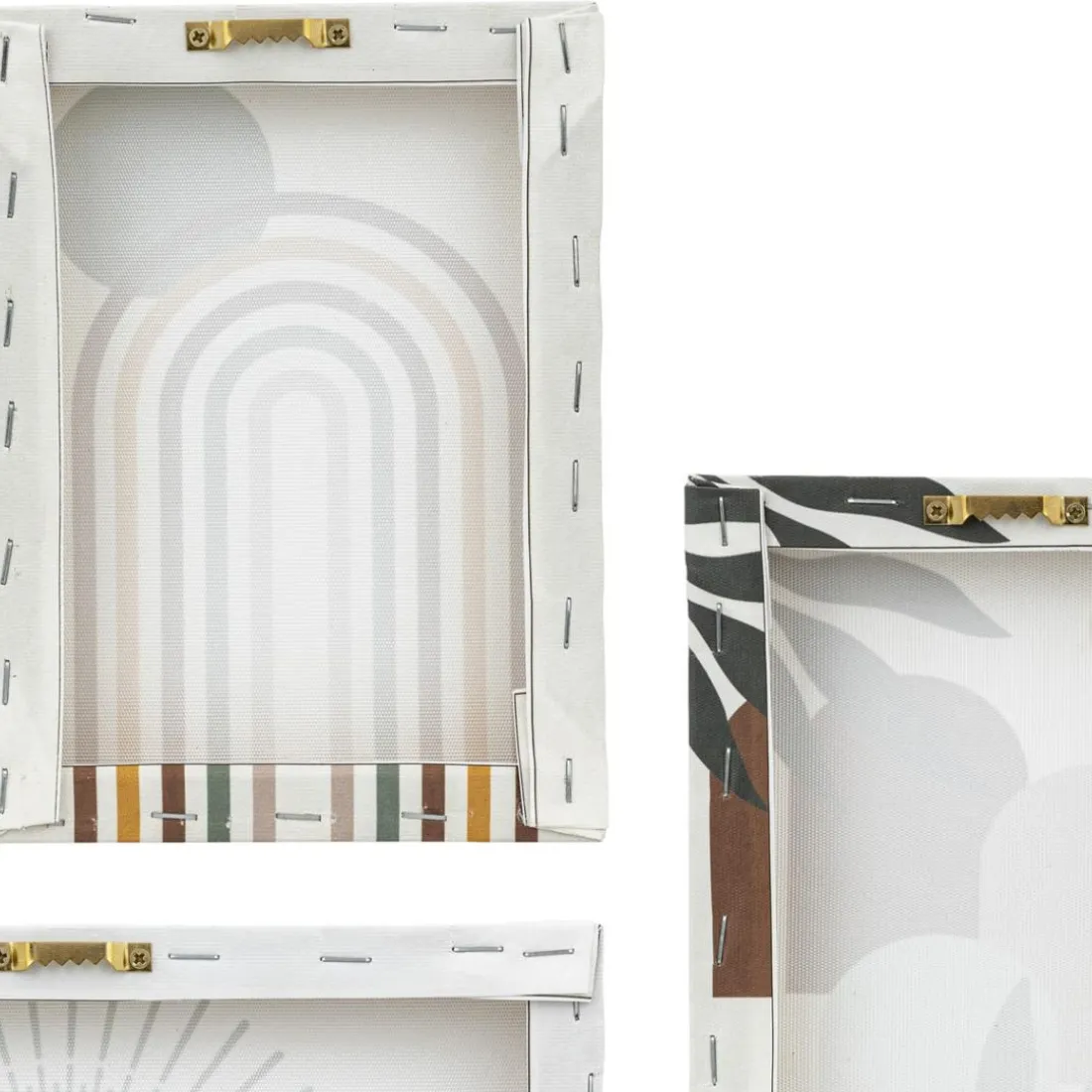 Lot de 5 toiles imprimées Cynthia Beige