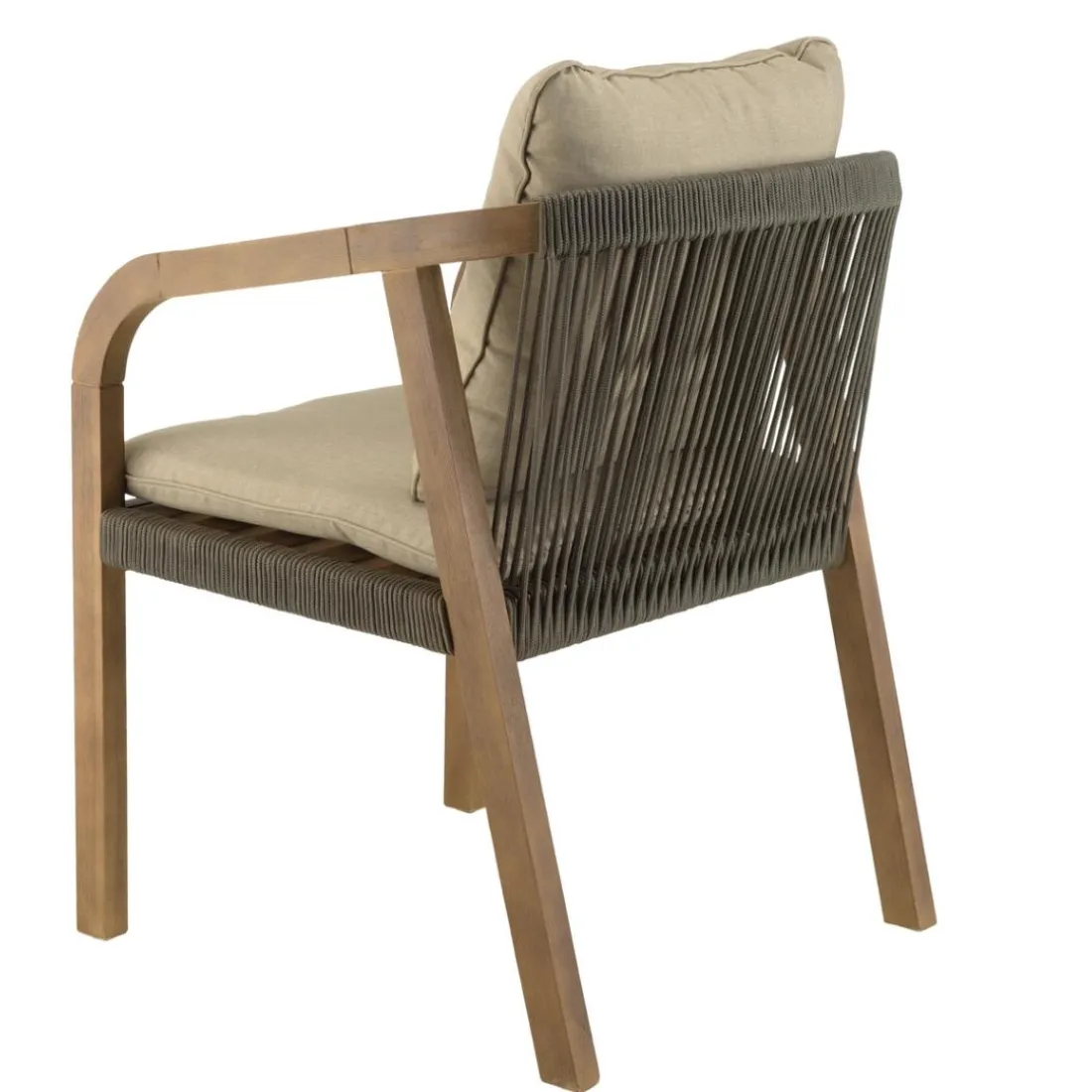 Lot n°4 Salon de jardin acacia vert sapin 6 personnes CELESTIN