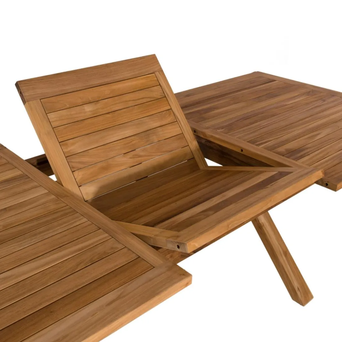 Lot n°153 Salon de jardin en teck 8/10 personnes FUN