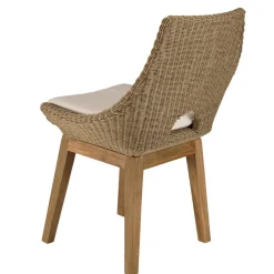 Lot n°22 Salon de jardin teck recyclé et rotin synthétique KALLY