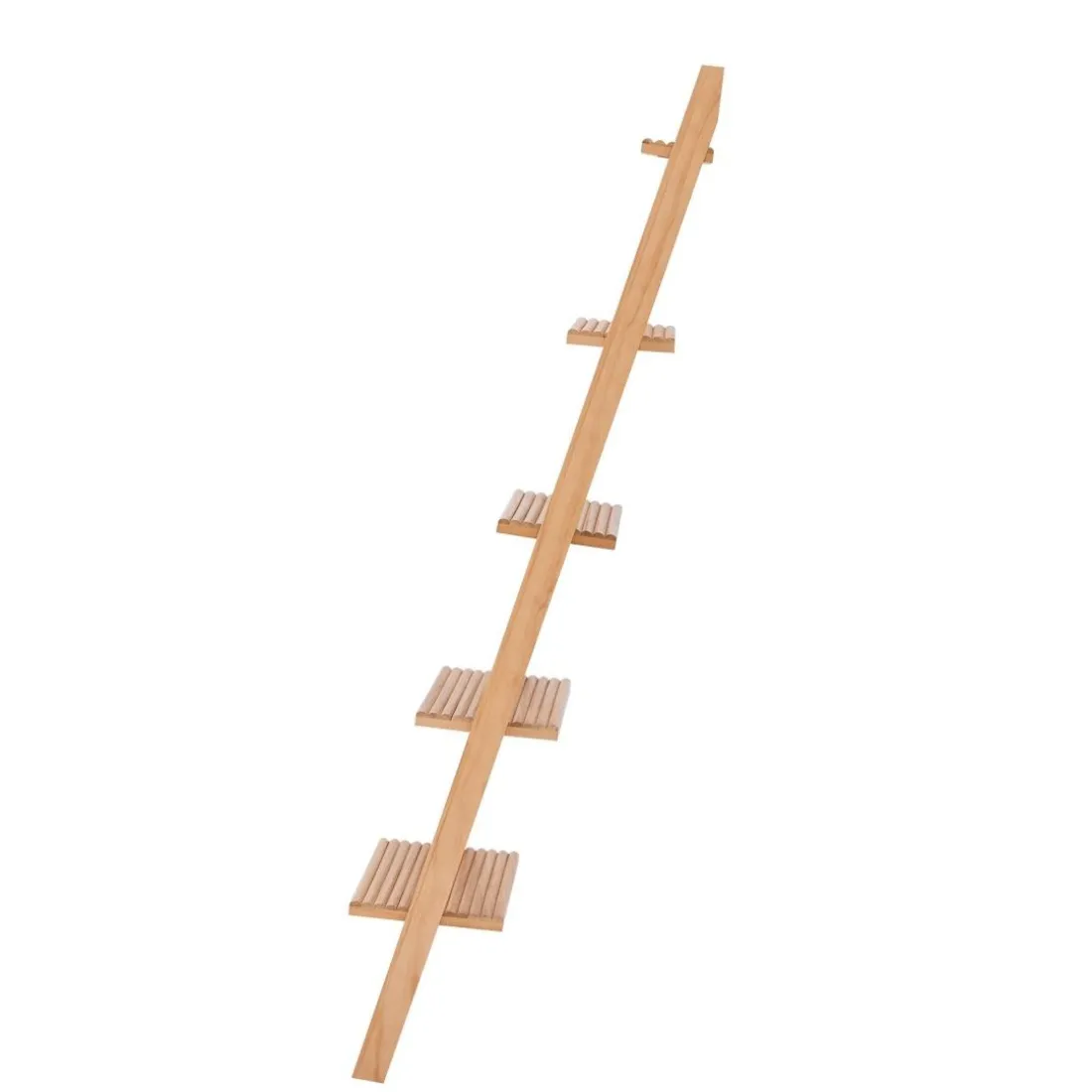 L'étagère murale échelle SMOGEN en bois massif naturel style scandinave design intemporel fabriquée en pin de haute qualité