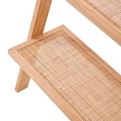 L'étagère murale échelle SMOGEN en bois massif naturel est un meuble au style scandinave fabriquée en pin de haute qualité