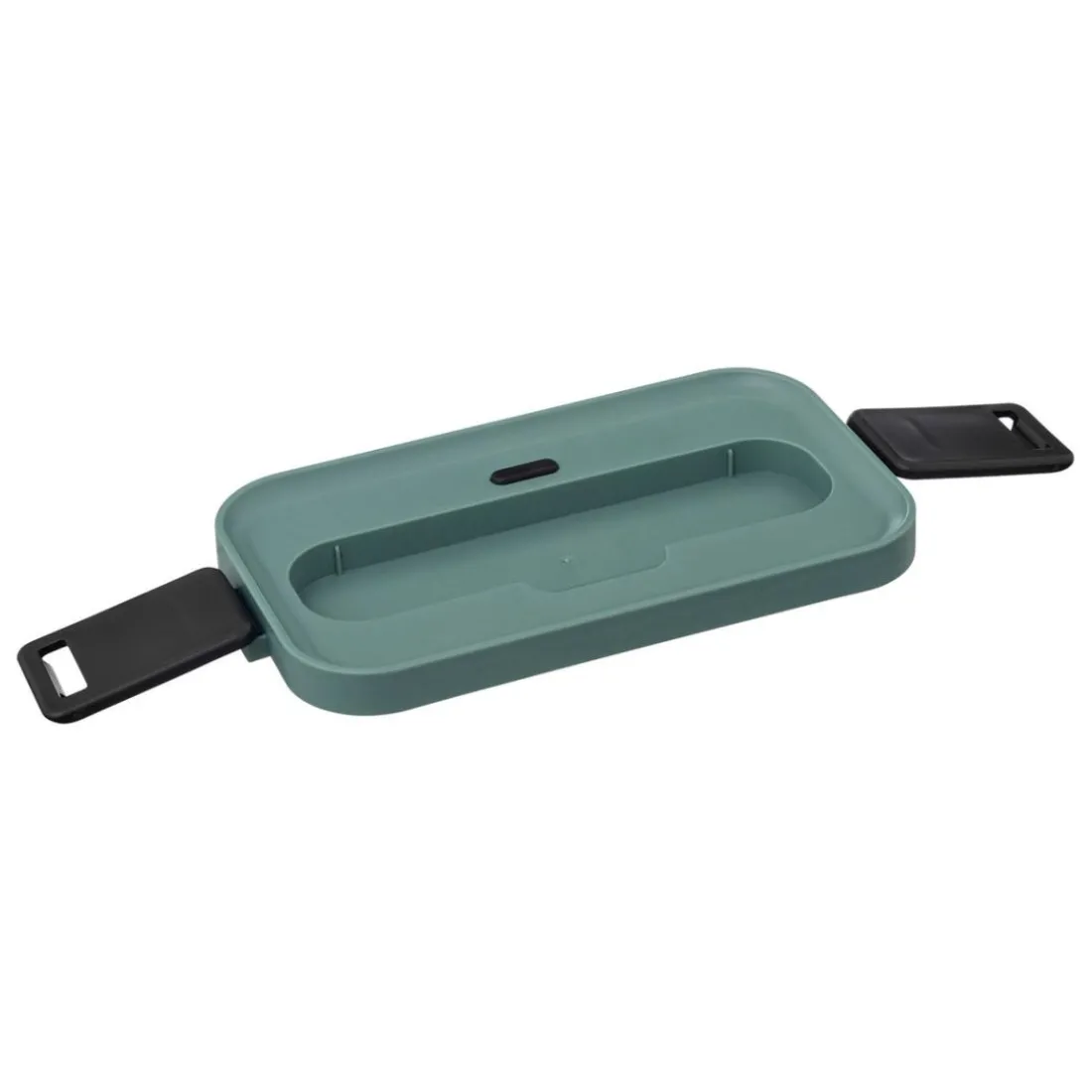 Lunch box double compartiments avec couverts - vert