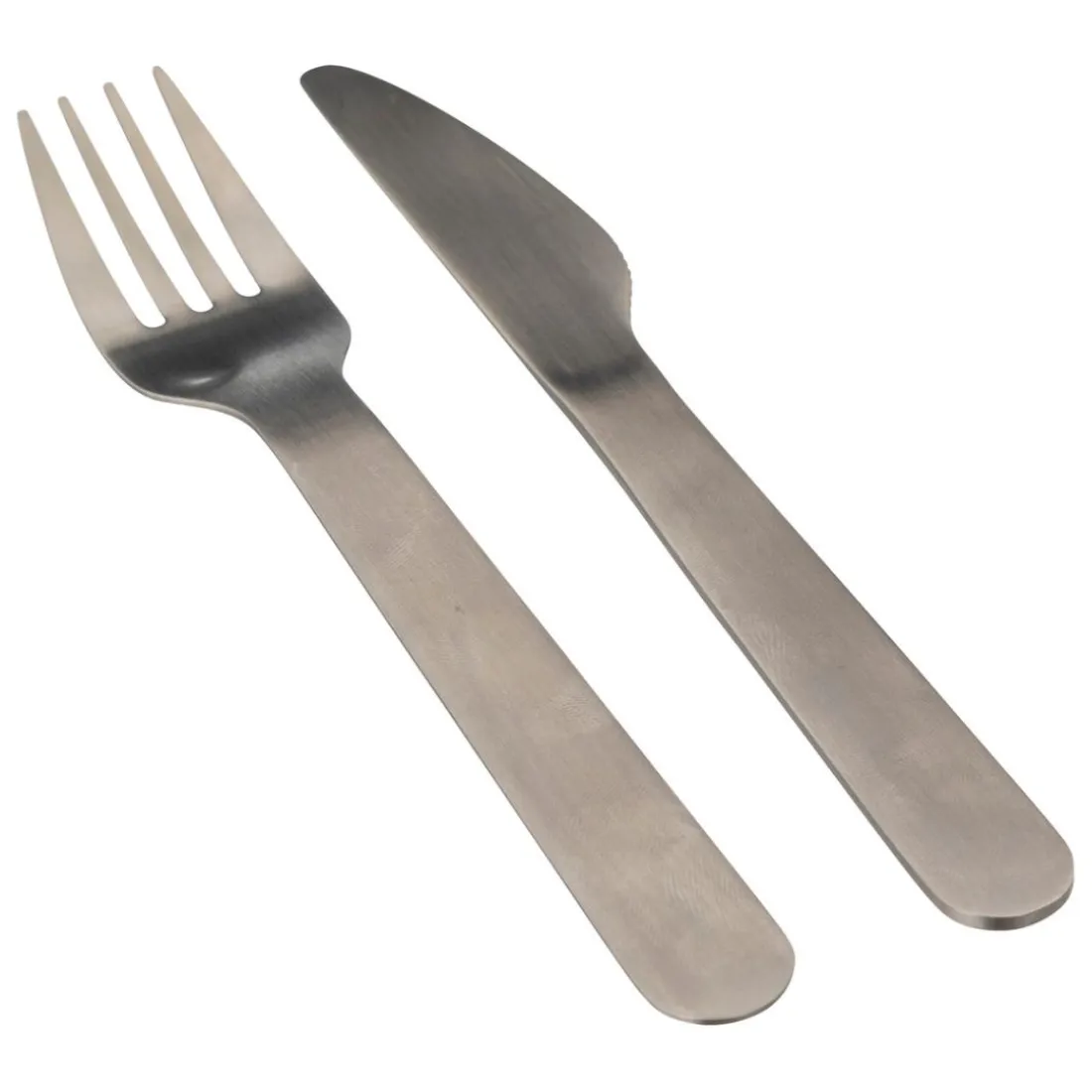 Lunch box double compartiments avec couverts - gris