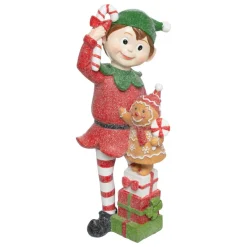 Lutin en résine multicolore