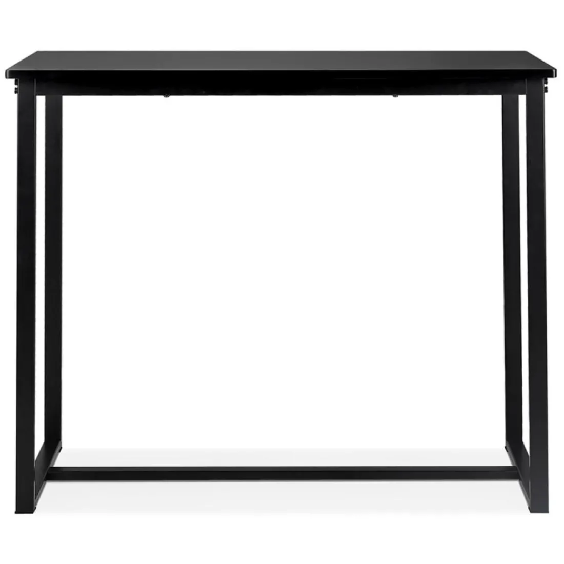 Mange-debout ou Table haute 'MINERVA' en bois et métal noir