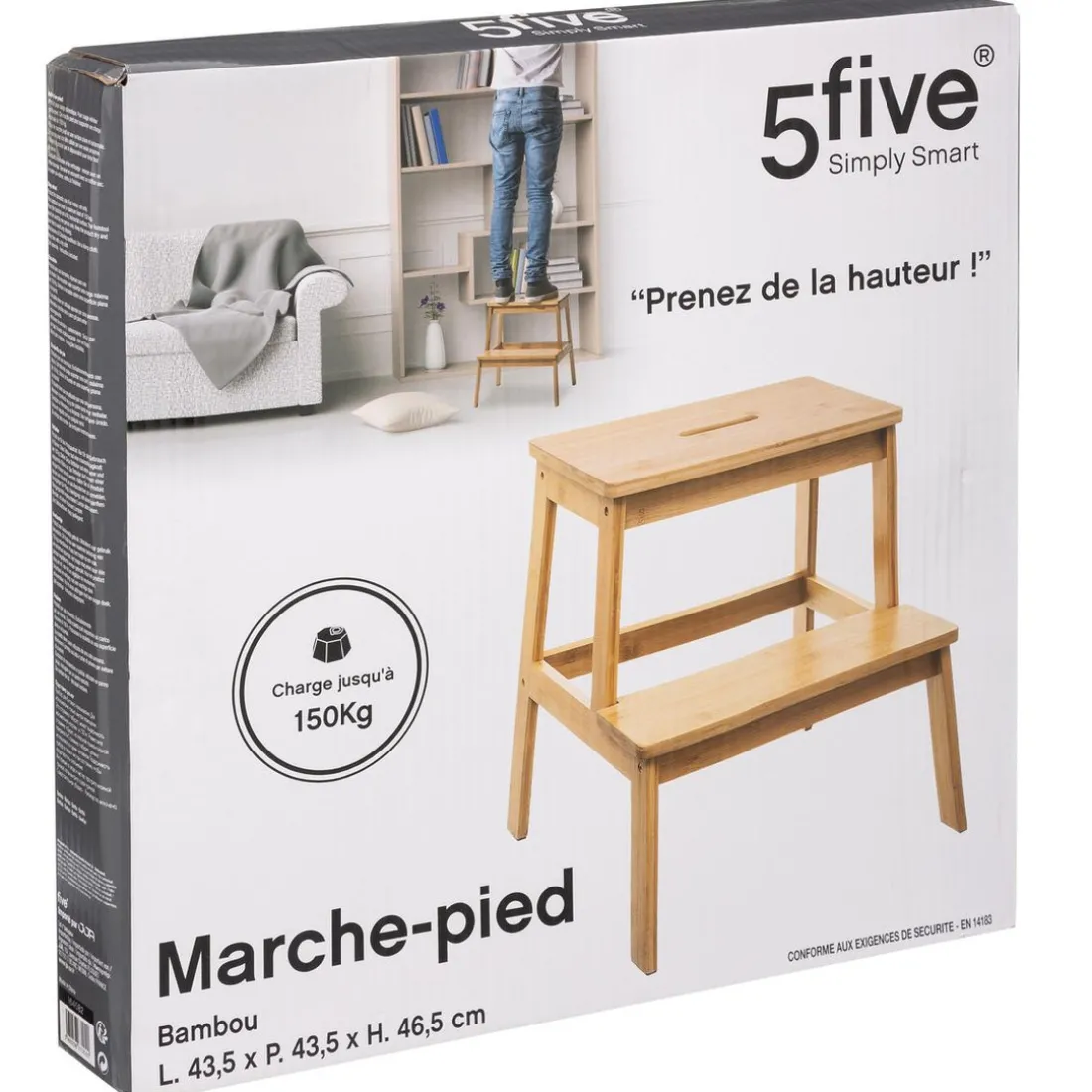 Marchepied bambou 2 marches