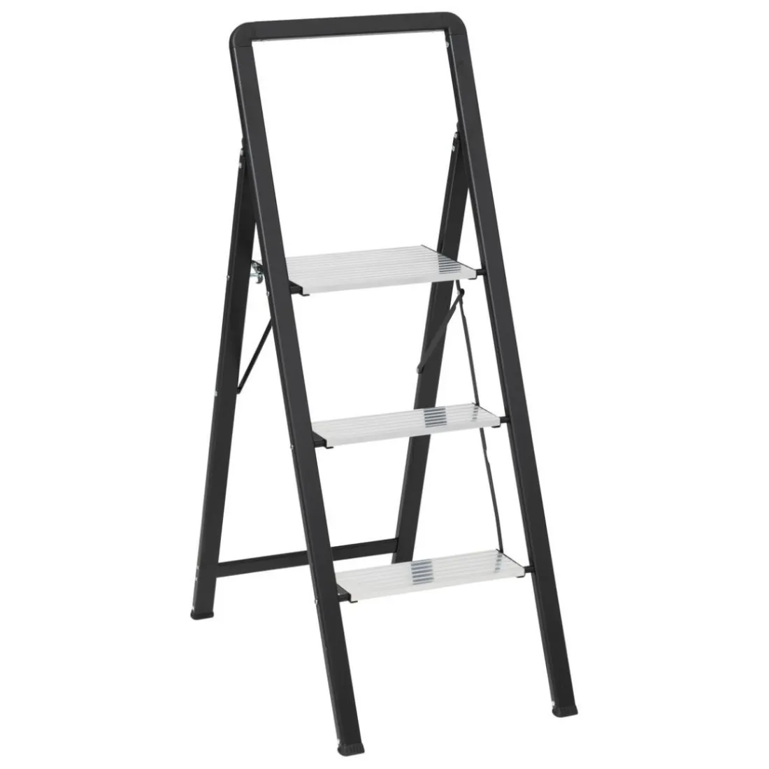 Marchepied en aluminium gris 3 marches
