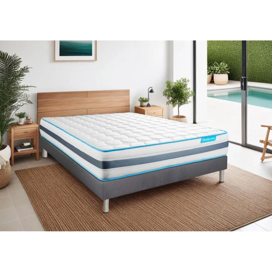 Matelas BodyFlex ressorts ensaches et memoire de forme