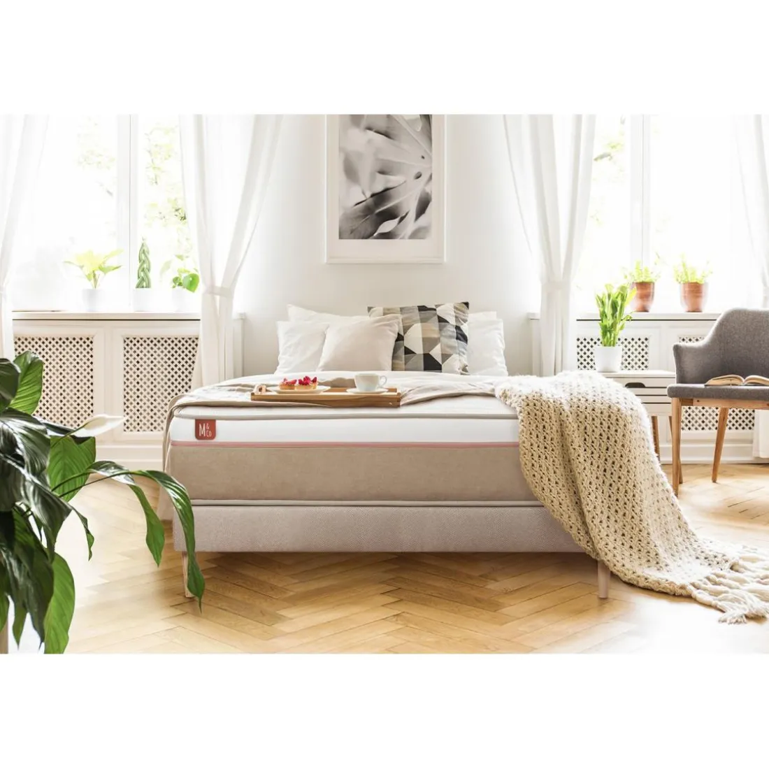 Matelas LE SOYEUX Ressorts ensaches Memoire de forme BioVisco