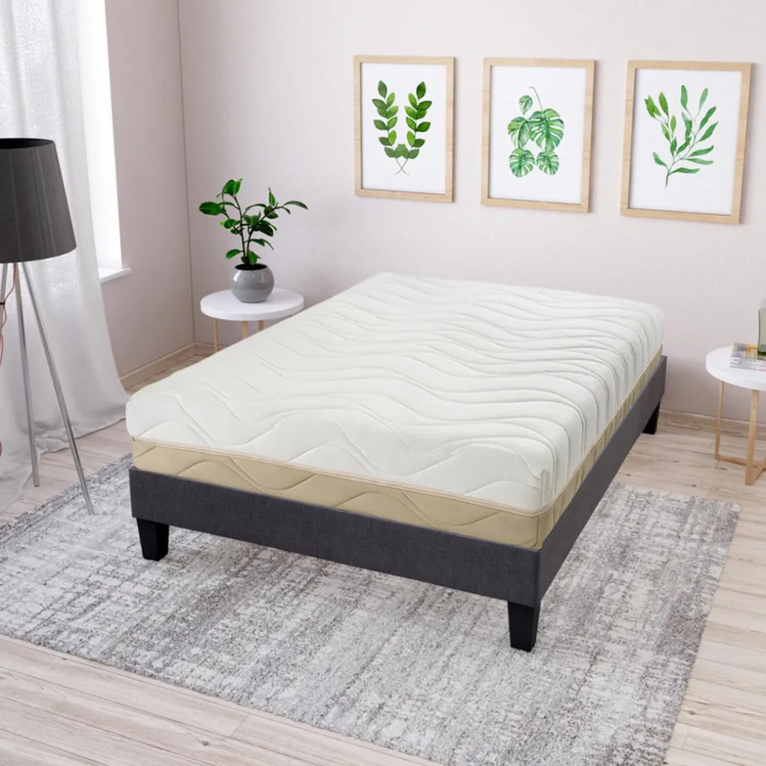 Matelas Mousse Haute Résilience Hypersoft LEMAN Simple ep 25 cm - Compressé Roulé