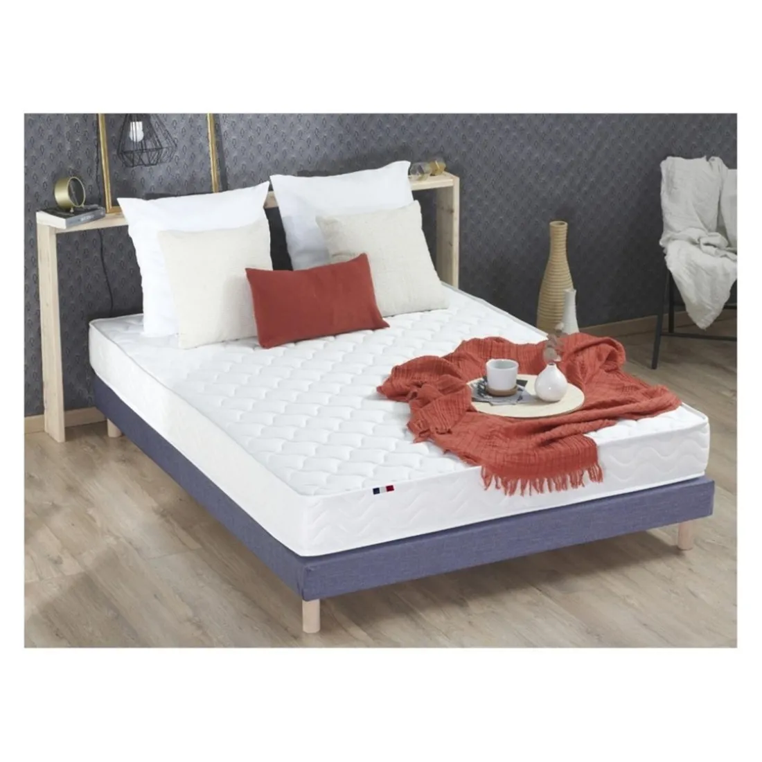 Matelas Roulé Accueil Latex 3 Zones INITIO - Bi Confort Mousse & Latex - Made In France