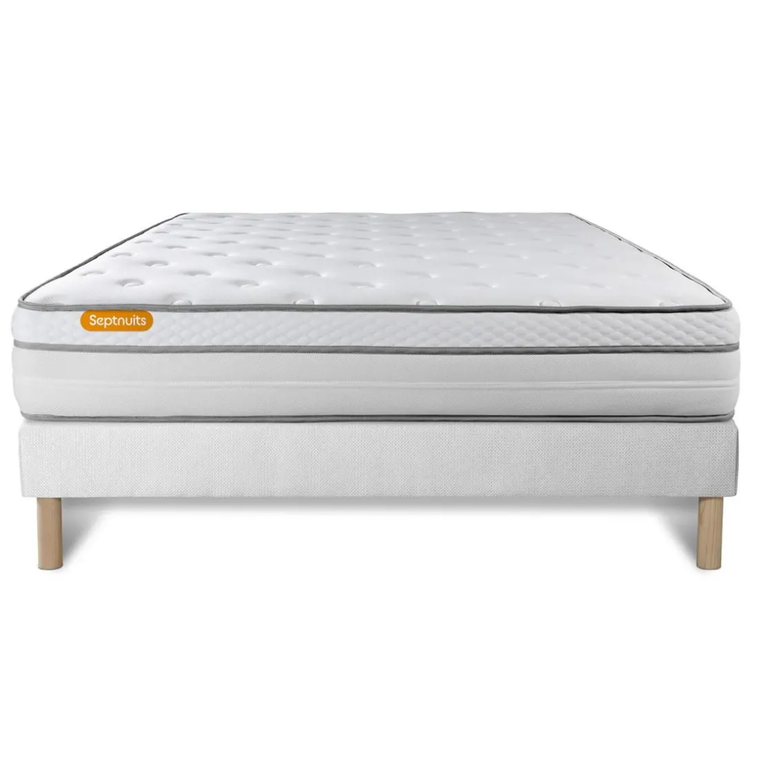 Matelas sommier Luxe Ressorts ensaches memoire de forme 5 zones de confort MAXI epaisseur