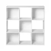 Meuble à 9 cases en bois blanc