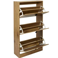 Meuble A Chaussures 3 Portes en Bois