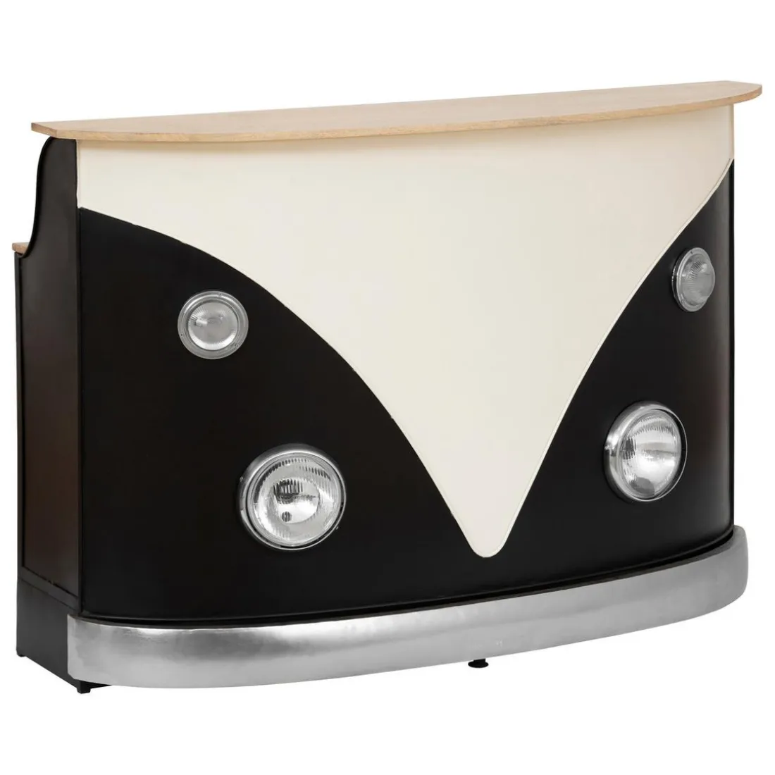 Meuble Bar Van Noir et Blanc GASTON
