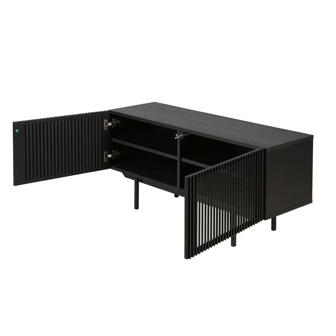Meuble bas 2 portes noir