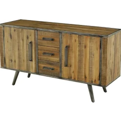 Meuble bas 3 tiroirs, 2 portes en Bois