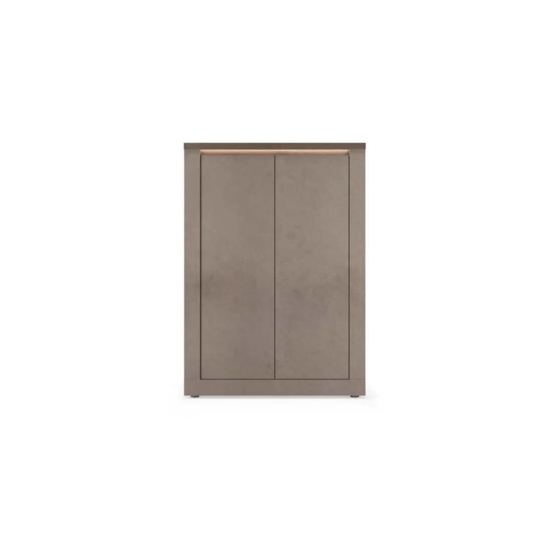 Meuble de rangement 4 portes ISCHIA avec éclairage LED intégré