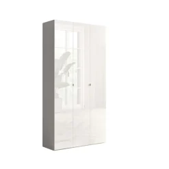 Meuble de rangement 3 portes 5 étagères reglable