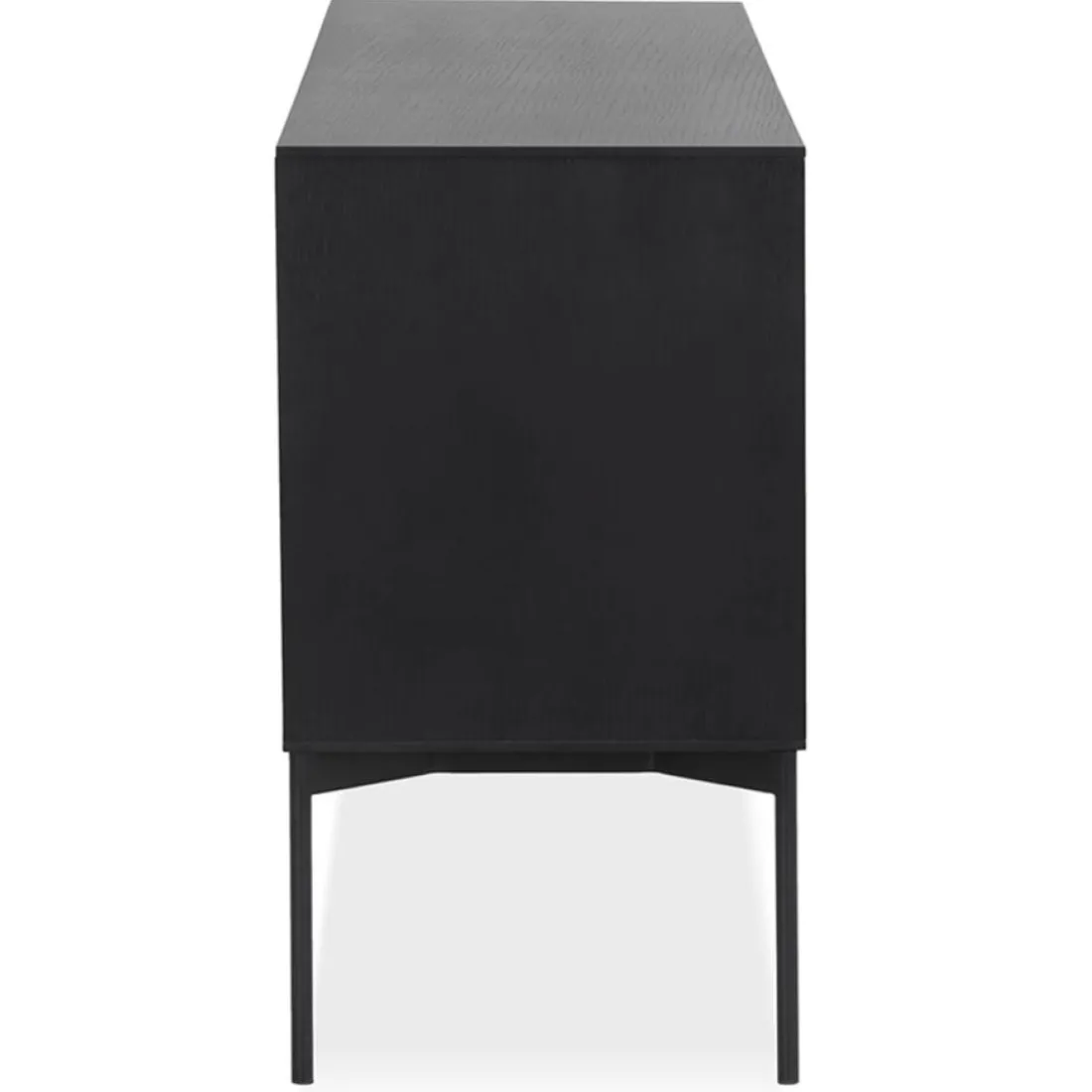 Meuble de rangement design 'CONVIV' en bois noir