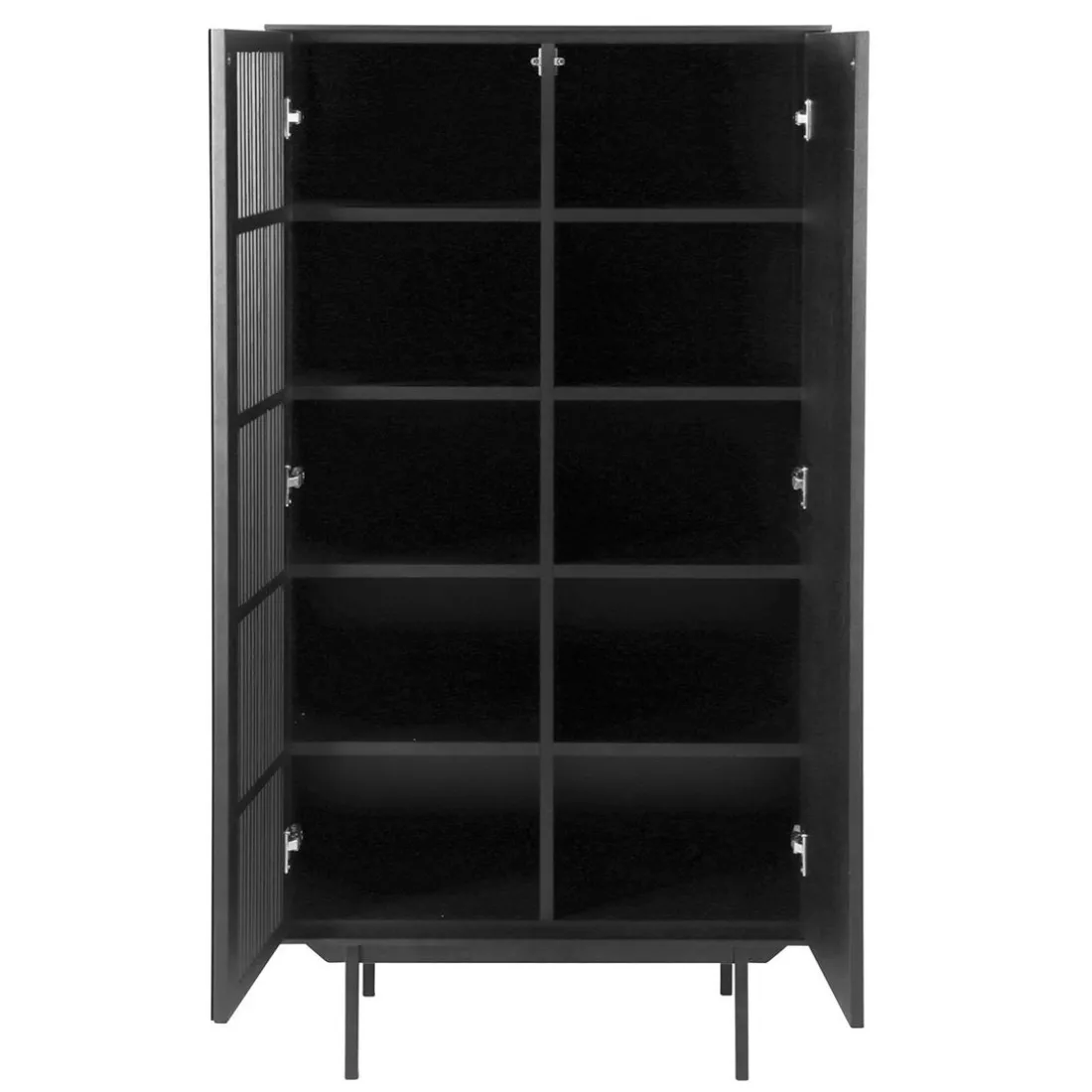 Meuble haut 2 portes noir