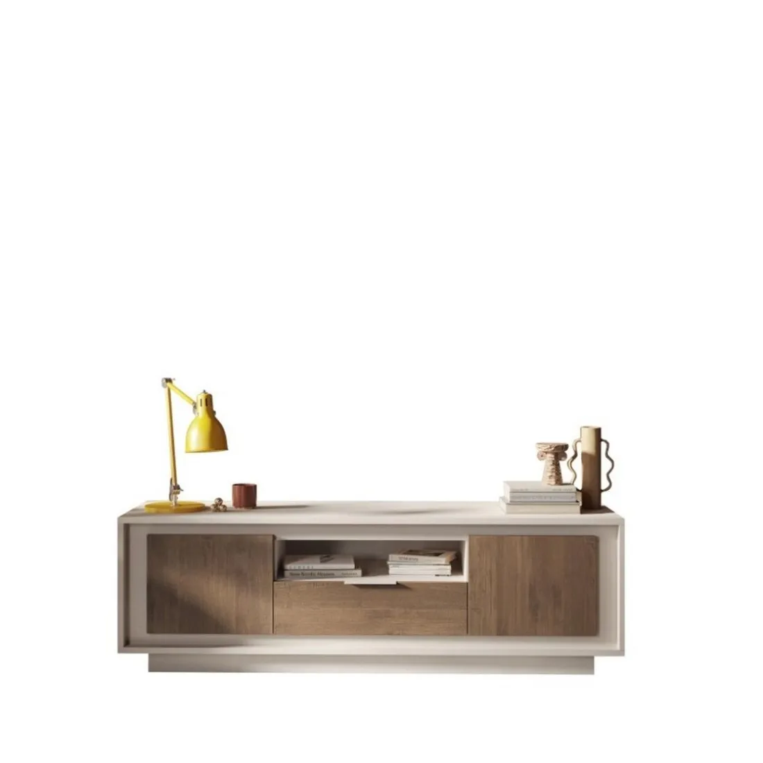 Meuble TV 2 portes et 1 tiroir cashmere