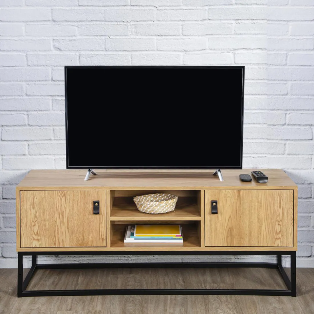Meuble TV industriel Bois et Métal SALMA