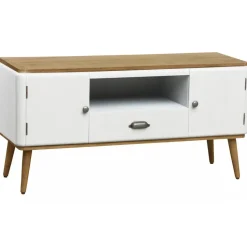 Meuble Tv scandinave 2 portes Blanc JAKOB