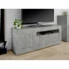 MeubleTV 3 portes battantes URBINO gris ciment