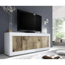 Miroir Led avec Colonne Integrée Bari 1 Porte blanc