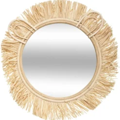 Miroir Lion en Rafia