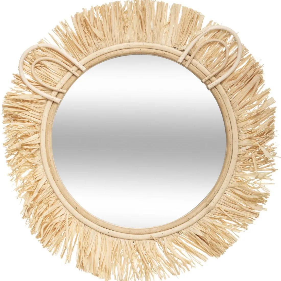 Miroir Lion en Rafia