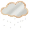 Miroir nuage Beige en bois