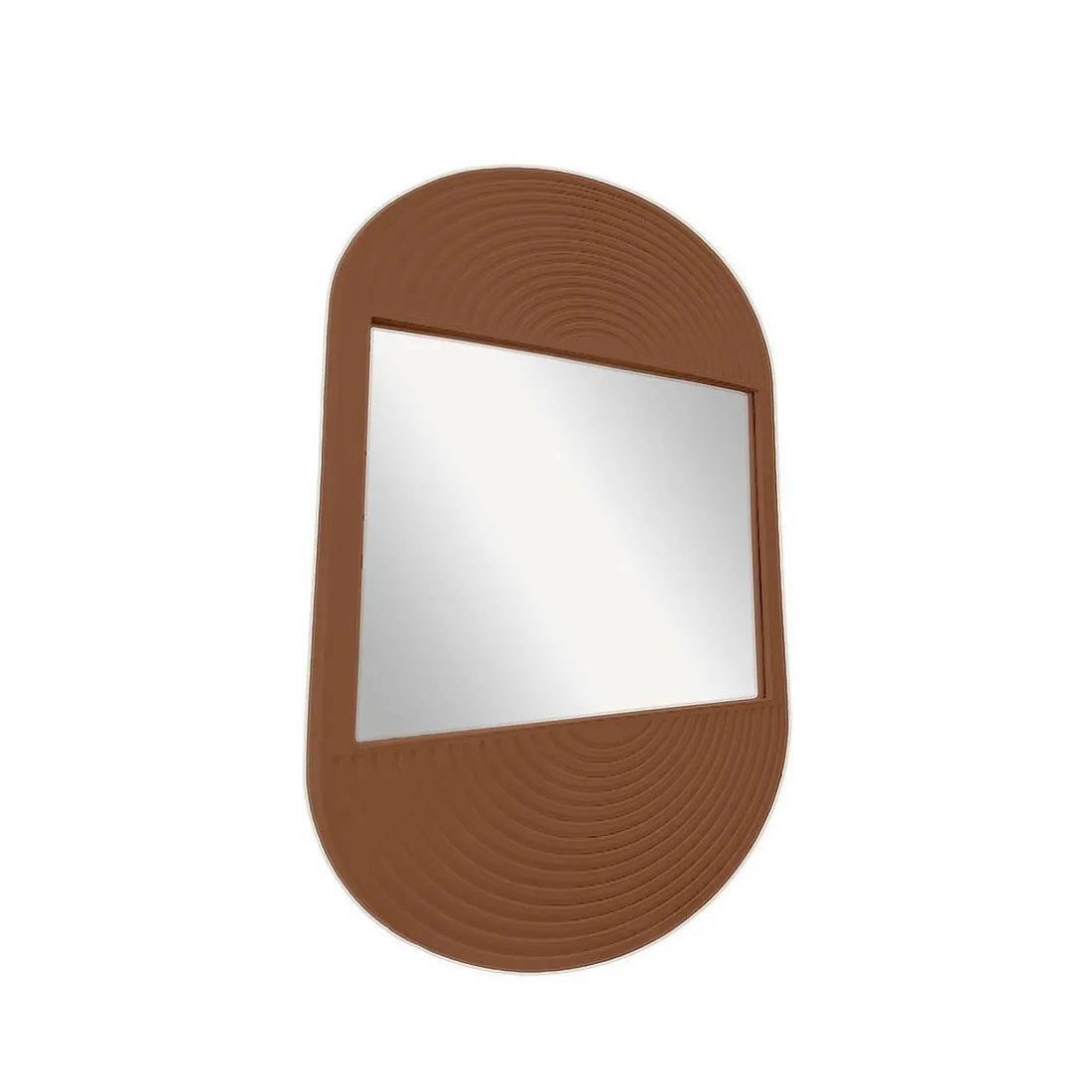 Miroir ovale MOKA Caramel