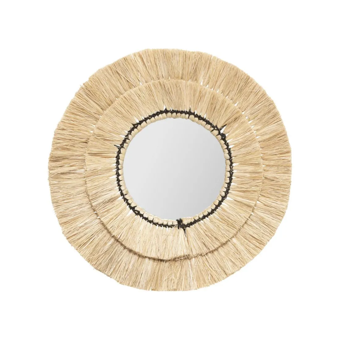 Miroir Raphia Alba