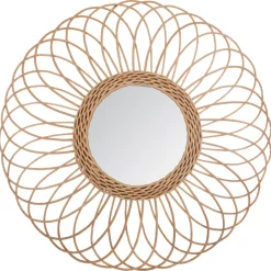 Miroir rotin rosace D58