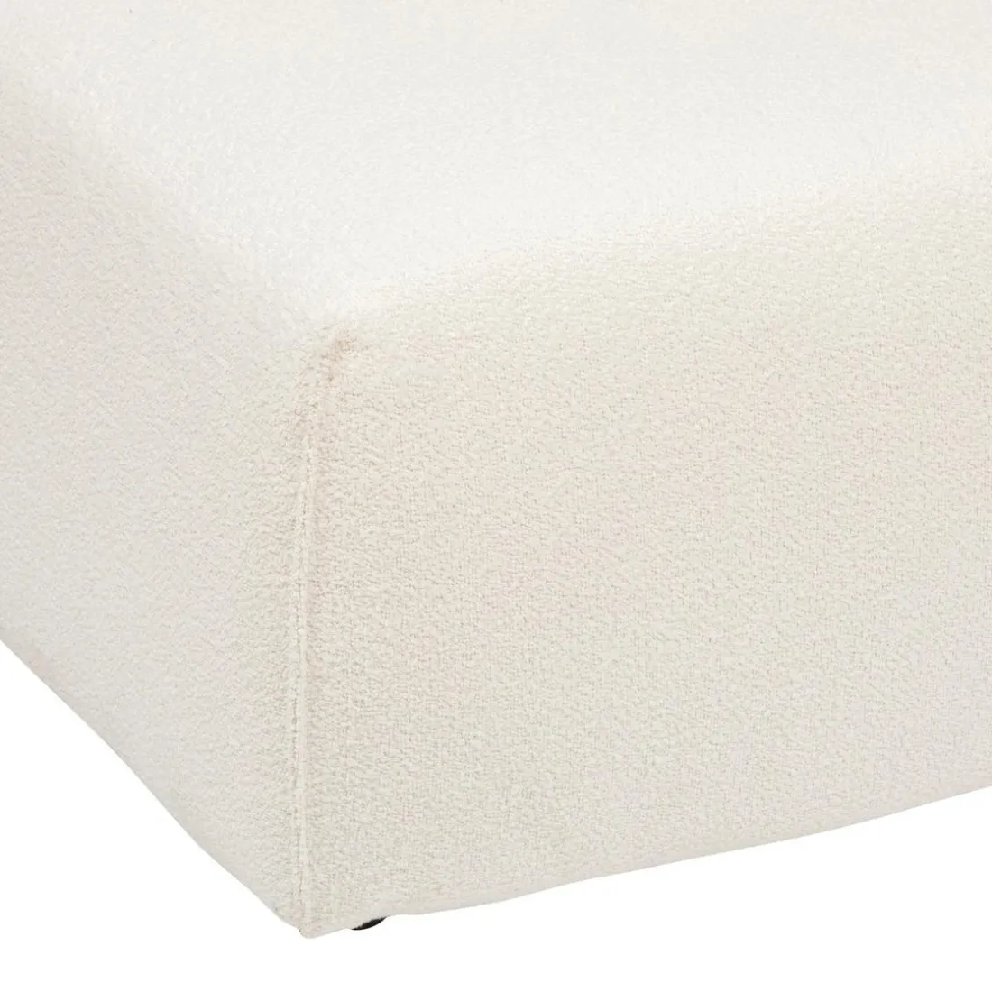 Module 2 places en bouclette blanc ivoire