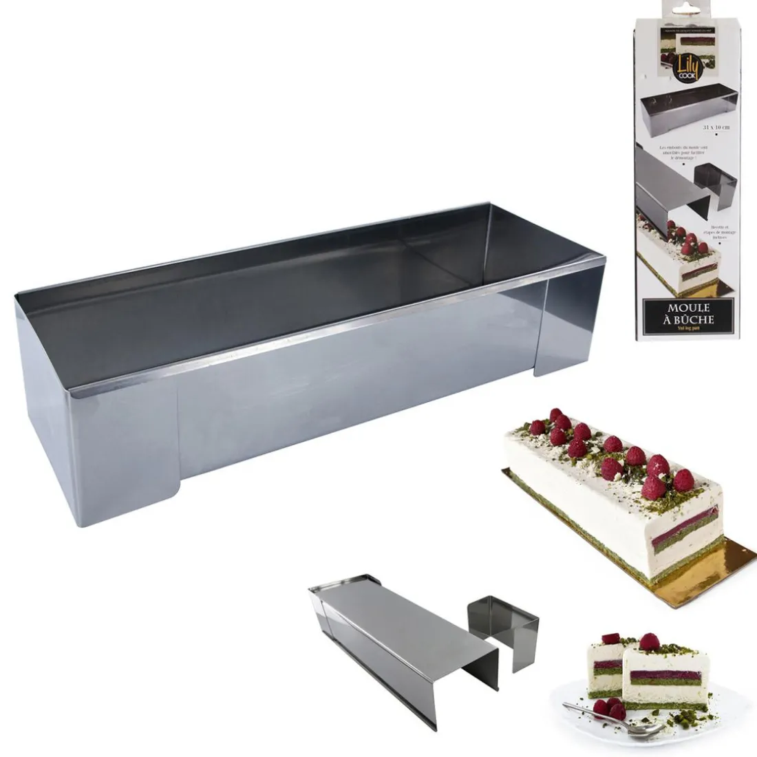 Moule a buche carre 31x10cm FORD