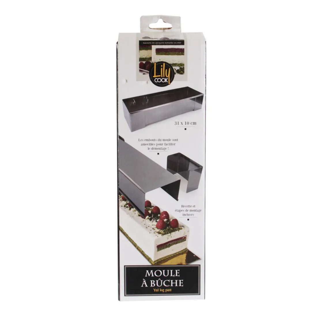 Moule a buche carre 31x10cm FORD