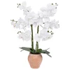Orchidée artificielle avec pot en céramique
