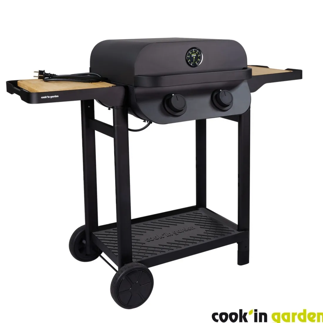 Pack Barbecue électrique FLAVO avec Housse et Coffret 3 pièces aimantés : pince, spatule, fourchette