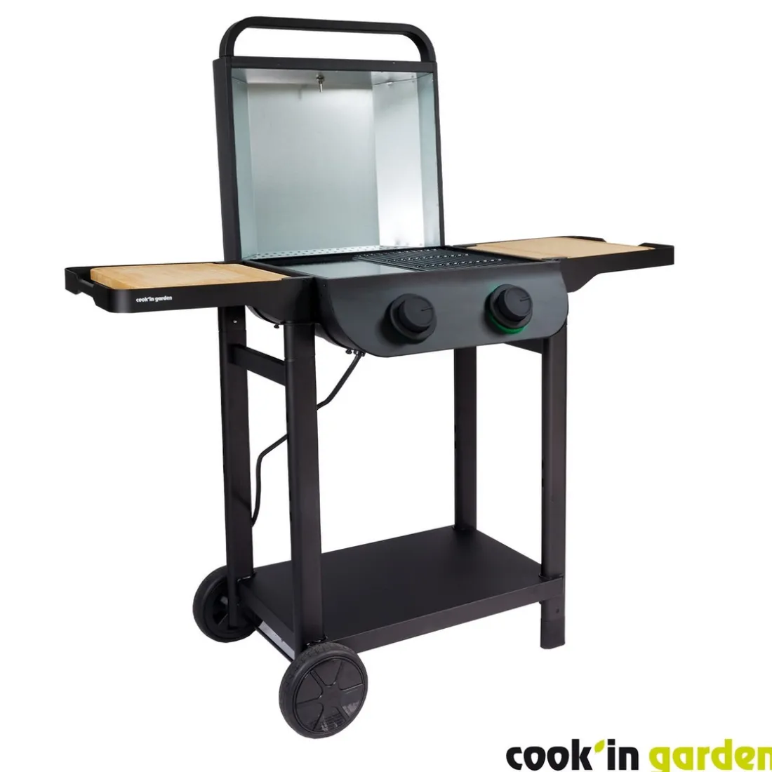 Pack Barbecue électrique FLAVO avec Housse et Coffret 3 pièces aimantés : pince, spatule, fourchette