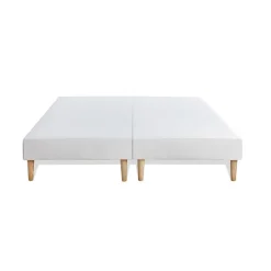 Pack double sommier matelas SOFT 2 oreillers memoire de forme Couette Percale